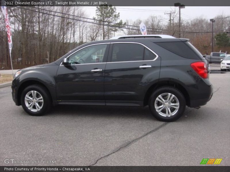 Twilight Blue Metallic / Jet Black 2012 Chevrolet Equinox LTZ