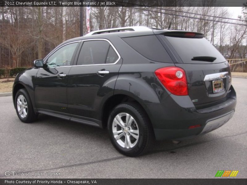 Twilight Blue Metallic / Jet Black 2012 Chevrolet Equinox LTZ