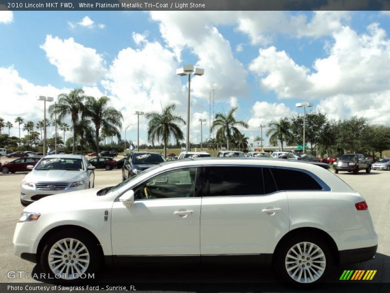 White Platinum Metallic Tri-Coat / Light Stone 2010 Lincoln MKT FWD