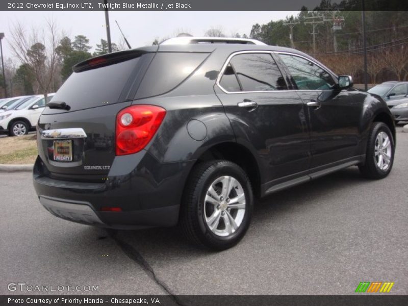 Twilight Blue Metallic / Jet Black 2012 Chevrolet Equinox LTZ