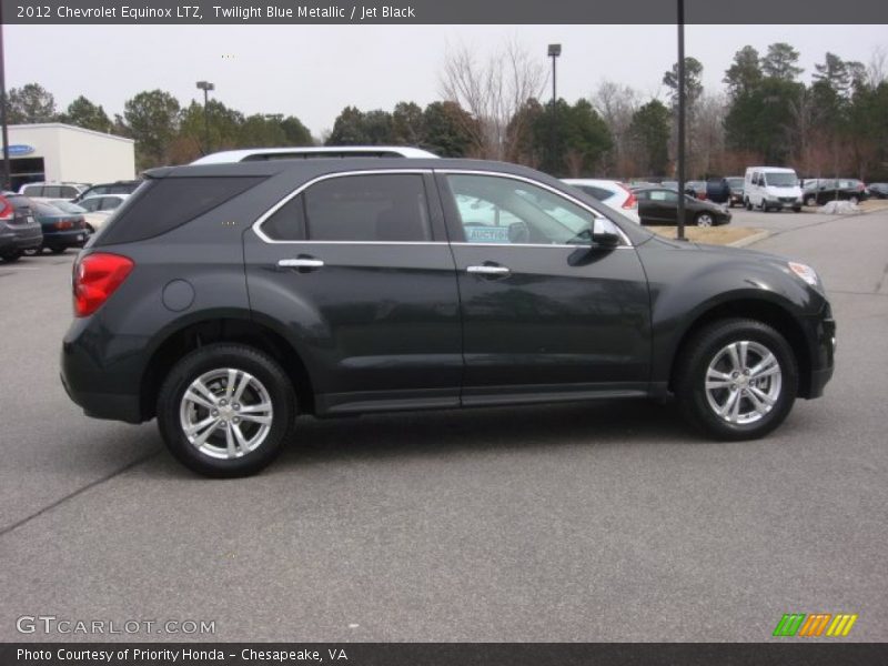 Twilight Blue Metallic / Jet Black 2012 Chevrolet Equinox LTZ