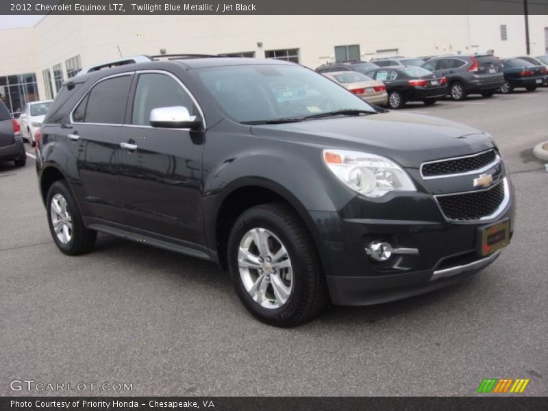 Twilight Blue Metallic / Jet Black 2012 Chevrolet Equinox LTZ