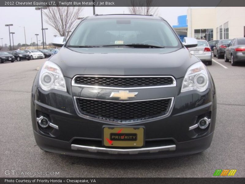 Twilight Blue Metallic / Jet Black 2012 Chevrolet Equinox LTZ