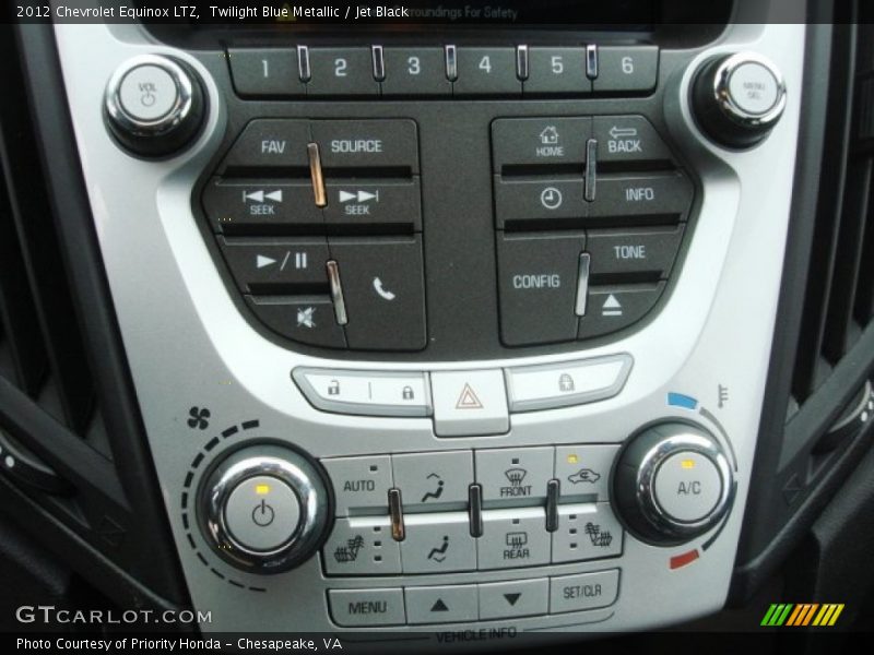 Twilight Blue Metallic / Jet Black 2012 Chevrolet Equinox LTZ