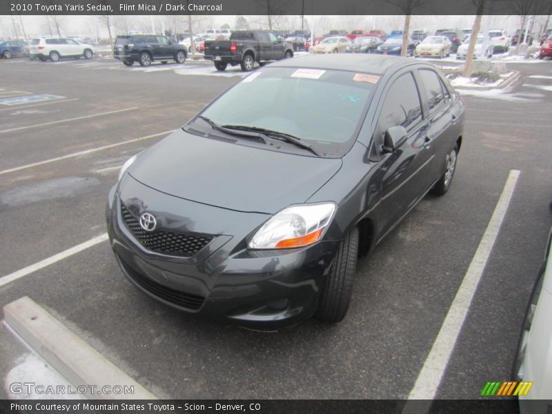 Flint Mica / Dark Charcoal 2010 Toyota Yaris Sedan