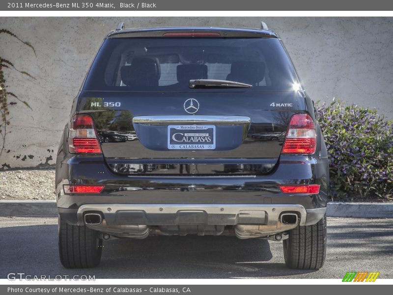 Black / Black 2011 Mercedes-Benz ML 350 4Matic