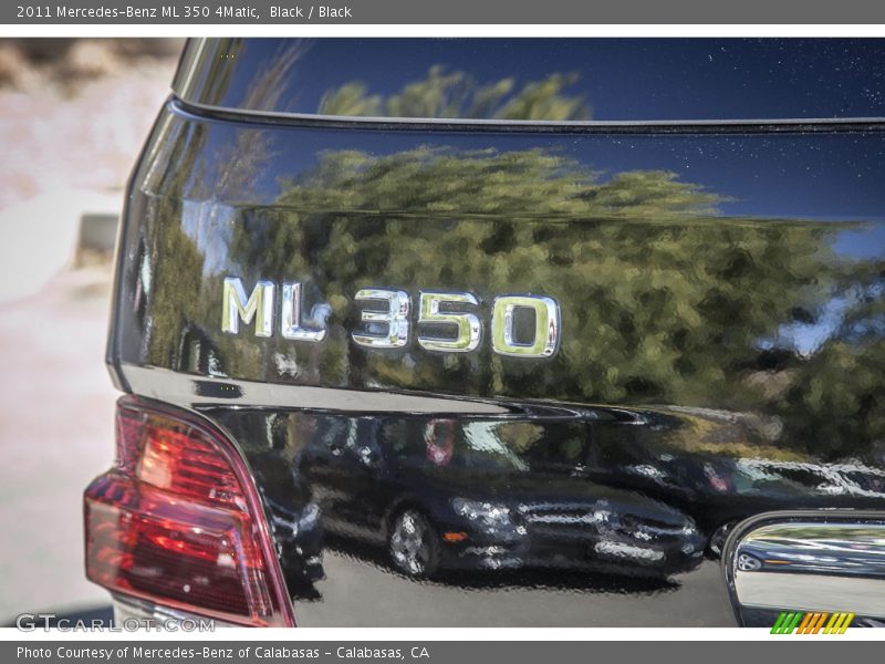 Black / Black 2011 Mercedes-Benz ML 350 4Matic