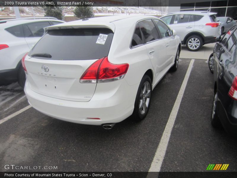 Blizzard Pearl / Ivory 2009 Toyota Venza V6 AWD