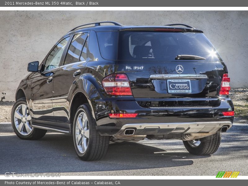 Black / Black 2011 Mercedes-Benz ML 350 4Matic