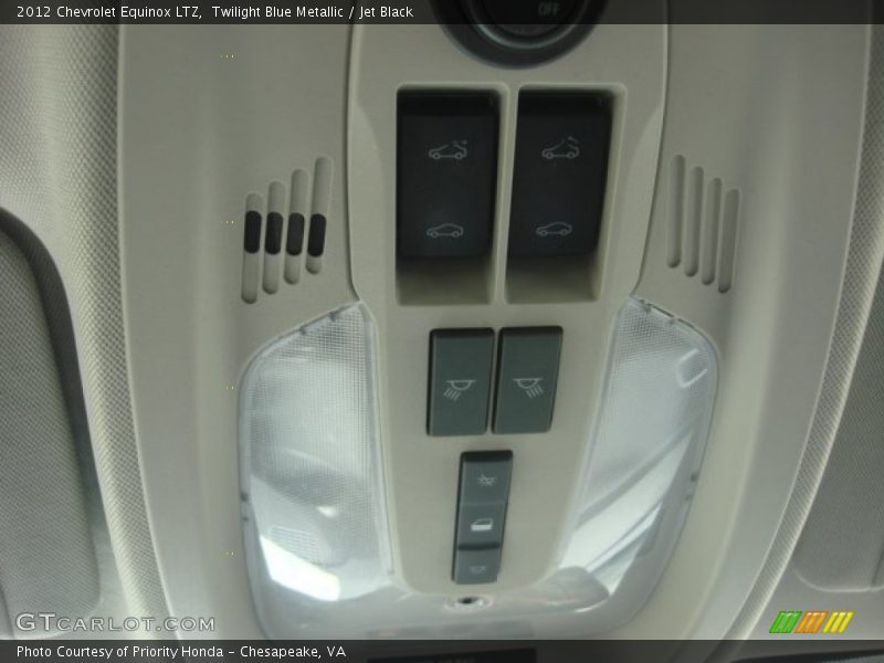 Twilight Blue Metallic / Jet Black 2012 Chevrolet Equinox LTZ