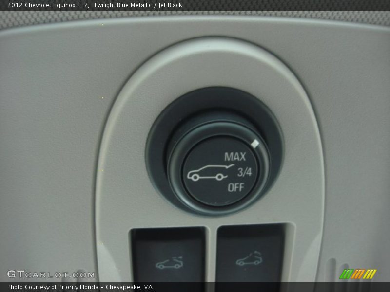 Twilight Blue Metallic / Jet Black 2012 Chevrolet Equinox LTZ