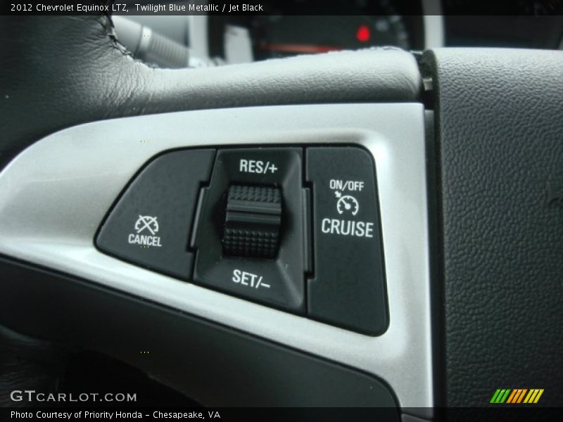 Twilight Blue Metallic / Jet Black 2012 Chevrolet Equinox LTZ