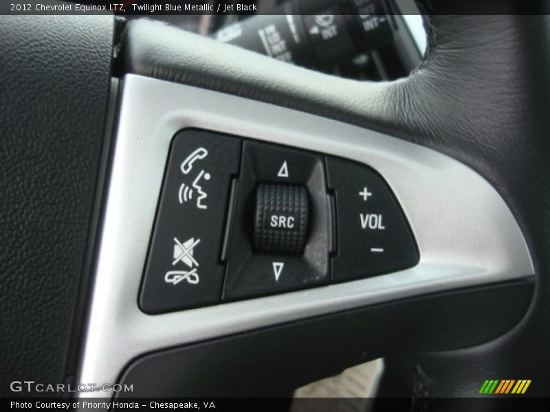 Twilight Blue Metallic / Jet Black 2012 Chevrolet Equinox LTZ