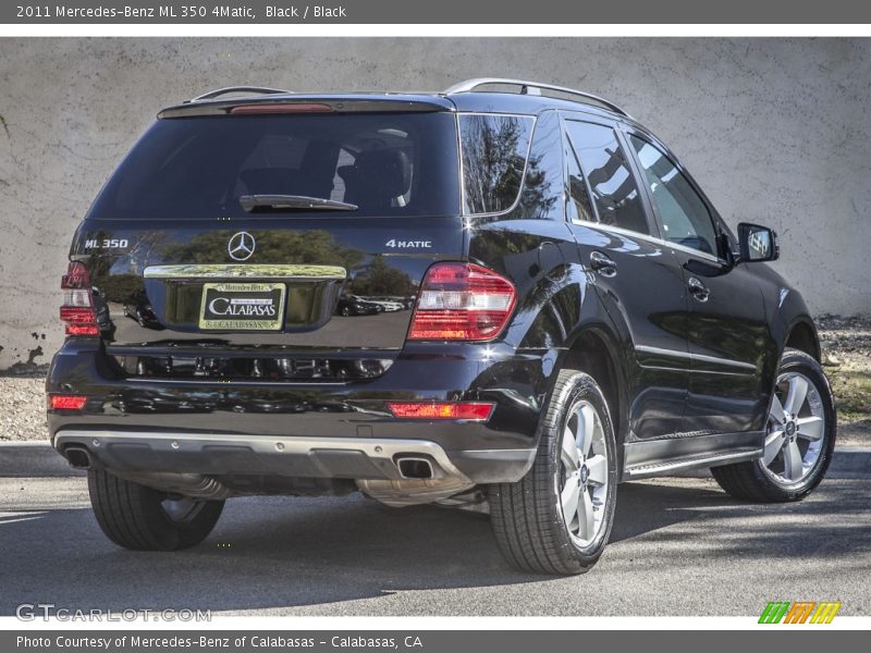 Black / Black 2011 Mercedes-Benz ML 350 4Matic