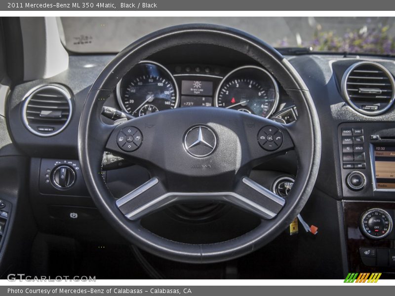 Black / Black 2011 Mercedes-Benz ML 350 4Matic