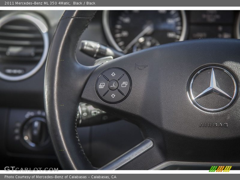 Black / Black 2011 Mercedes-Benz ML 350 4Matic