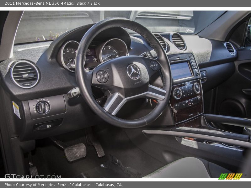 Black / Black 2011 Mercedes-Benz ML 350 4Matic