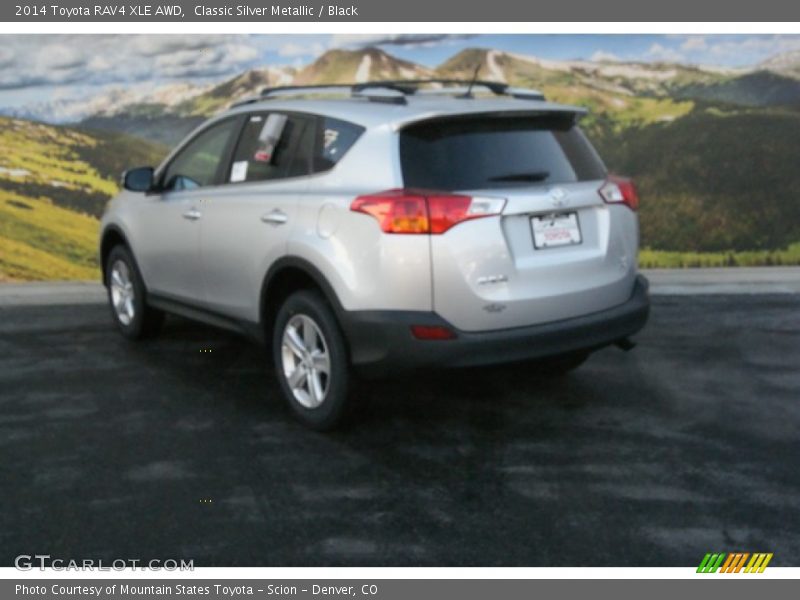 Classic Silver Metallic / Black 2014 Toyota RAV4 XLE AWD