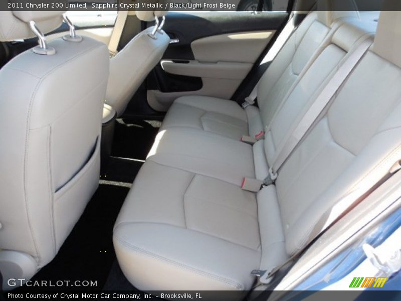 Sapphire Crystal Metallic / Black/Light Frost Beige 2011 Chrysler 200 Limited