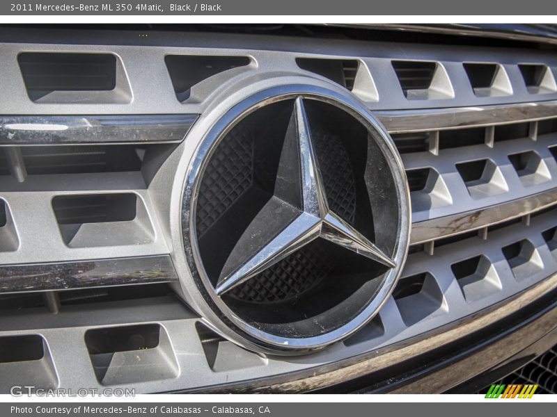 Black / Black 2011 Mercedes-Benz ML 350 4Matic