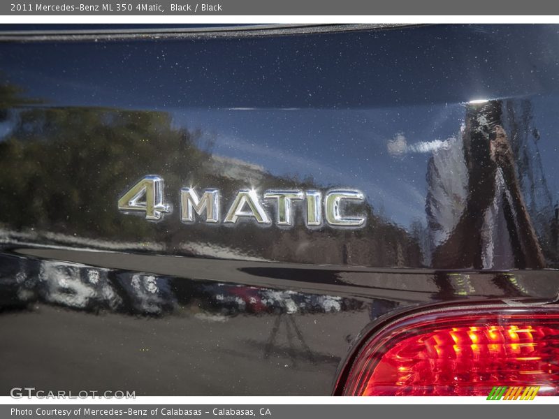 Black / Black 2011 Mercedes-Benz ML 350 4Matic