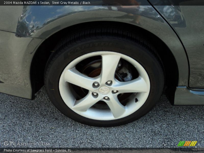 Steel Gray Metallic / Black 2004 Mazda MAZDA6 s Sedan