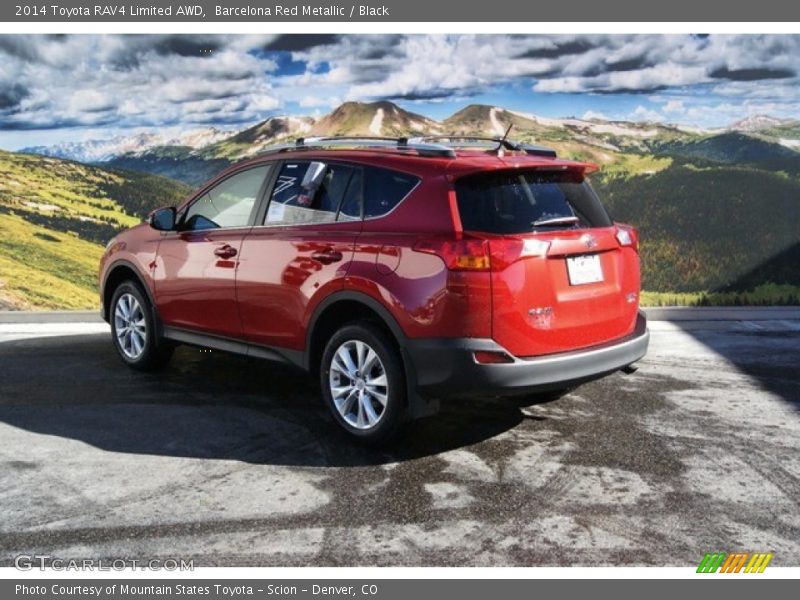 Barcelona Red Metallic / Black 2014 Toyota RAV4 Limited AWD