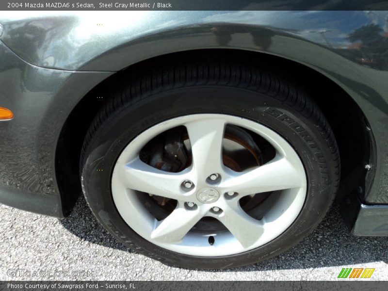 Steel Gray Metallic / Black 2004 Mazda MAZDA6 s Sedan