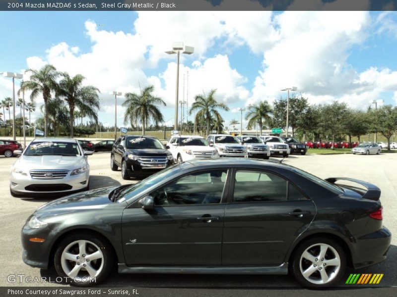 Steel Gray Metallic / Black 2004 Mazda MAZDA6 s Sedan