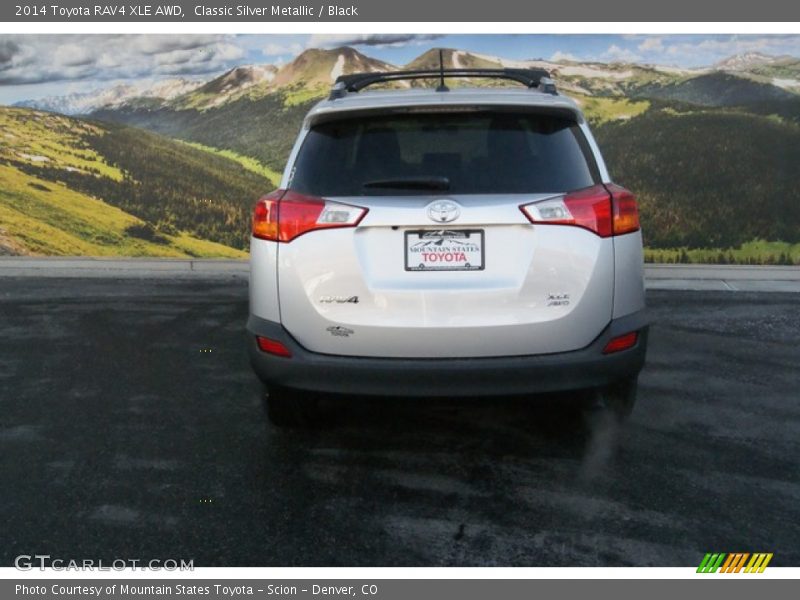 Classic Silver Metallic / Black 2014 Toyota RAV4 XLE AWD