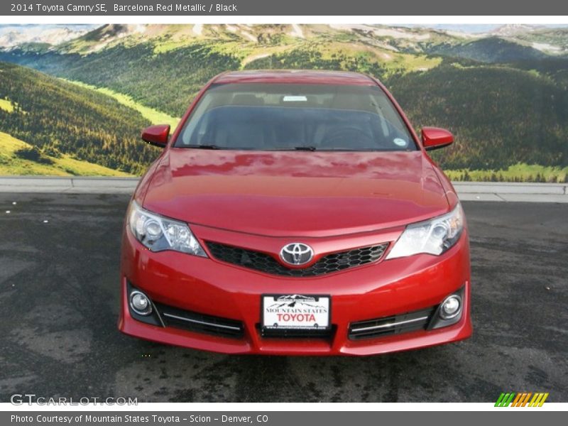 Barcelona Red Metallic / Black 2014 Toyota Camry SE