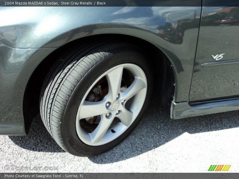 Steel Gray Metallic / Black 2004 Mazda MAZDA6 s Sedan