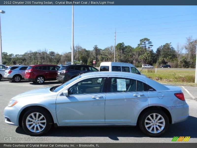 Crystal Blue Pearl Coat / Black/Light Frost 2012 Chrysler 200 Touring Sedan