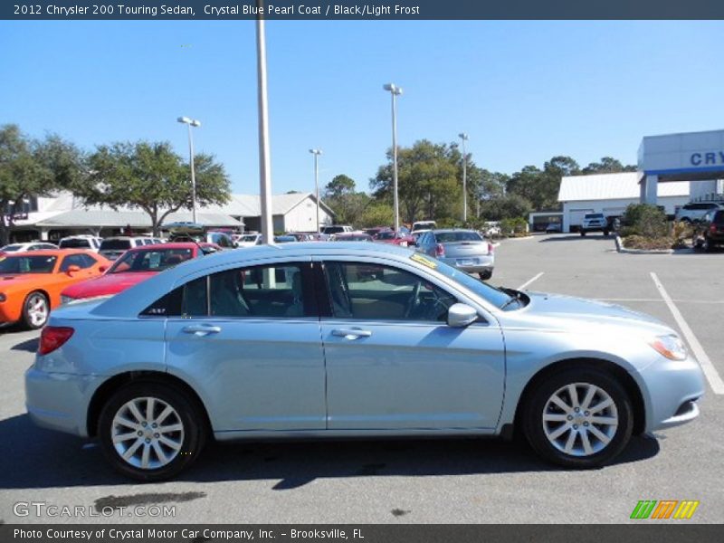 Crystal Blue Pearl Coat / Black/Light Frost 2012 Chrysler 200 Touring Sedan