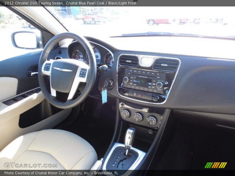 Crystal Blue Pearl Coat / Black/Light Frost 2012 Chrysler 200 Touring Sedan