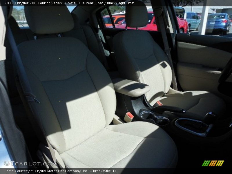 Crystal Blue Pearl Coat / Black/Light Frost 2012 Chrysler 200 Touring Sedan