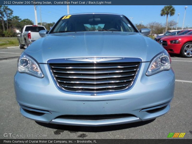 Crystal Blue Pearl Coat / Black/Light Frost 2012 Chrysler 200 Touring Sedan