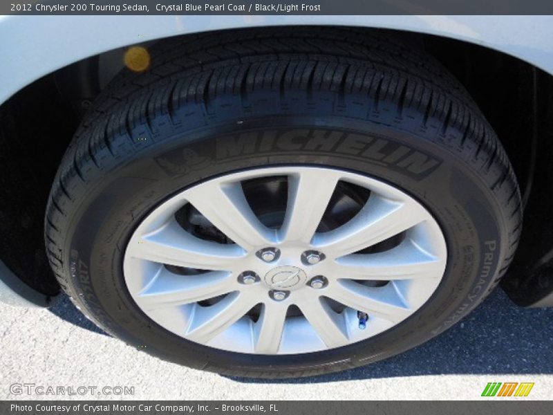 Crystal Blue Pearl Coat / Black/Light Frost 2012 Chrysler 200 Touring Sedan