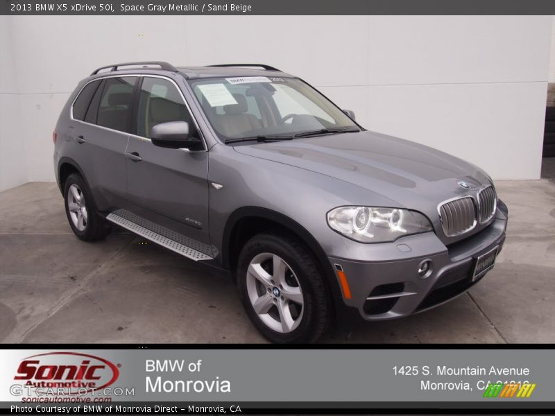 Space Gray Metallic / Sand Beige 2013 BMW X5 xDrive 50i