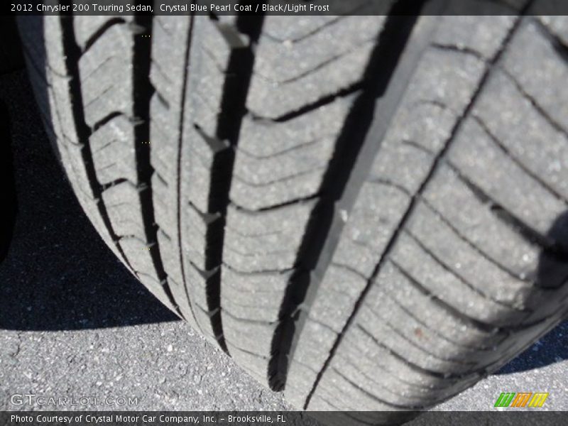 Crystal Blue Pearl Coat / Black/Light Frost 2012 Chrysler 200 Touring Sedan