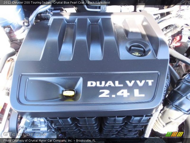 Crystal Blue Pearl Coat / Black/Light Frost 2012 Chrysler 200 Touring Sedan