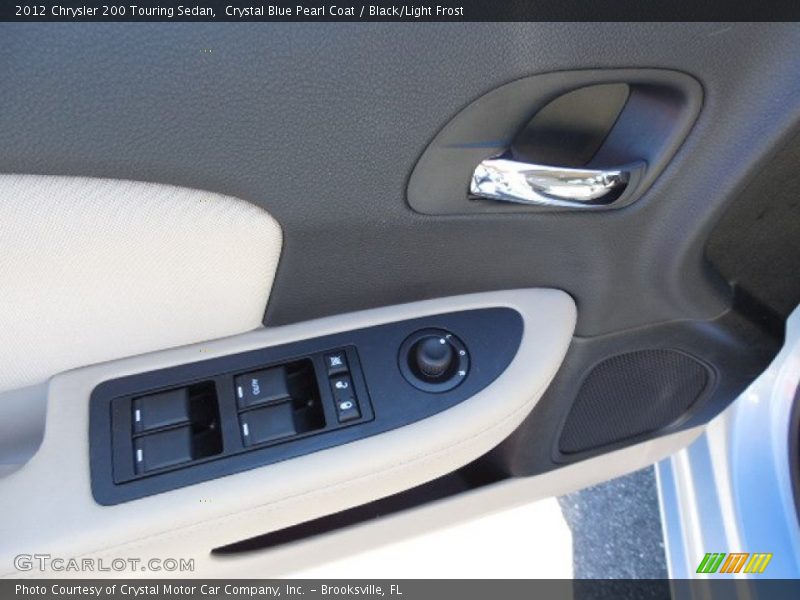 Crystal Blue Pearl Coat / Black/Light Frost 2012 Chrysler 200 Touring Sedan