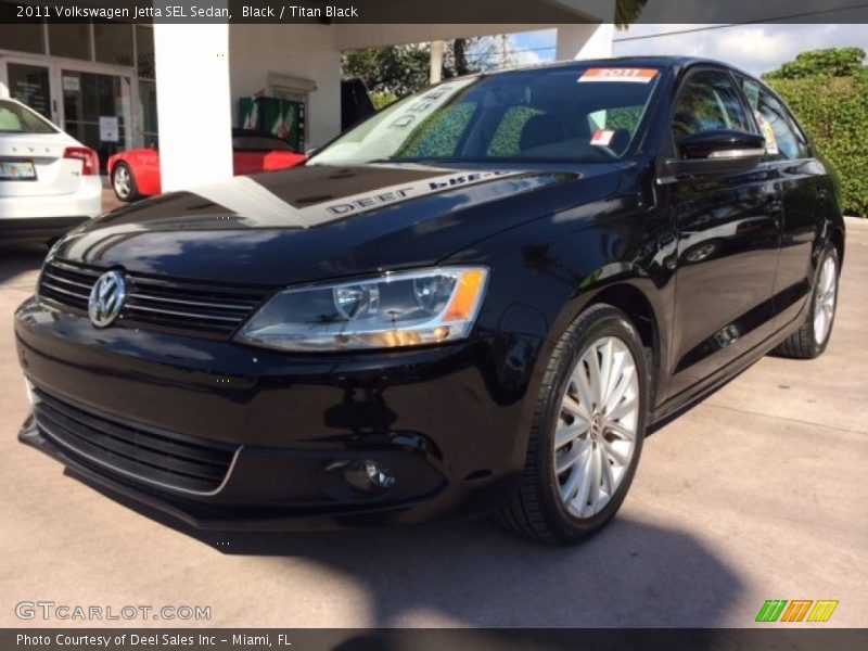 Black / Titan Black 2011 Volkswagen Jetta SEL Sedan