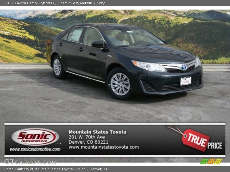 Cosmic Gray Metallic / Ivory 2014 Toyota Camry Hybrid LE
