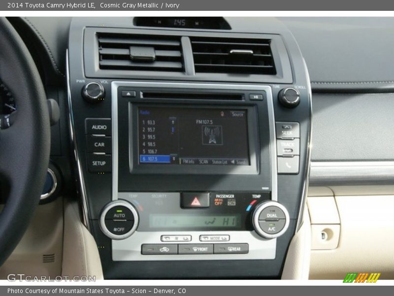 Cosmic Gray Metallic / Ivory 2014 Toyota Camry Hybrid LE