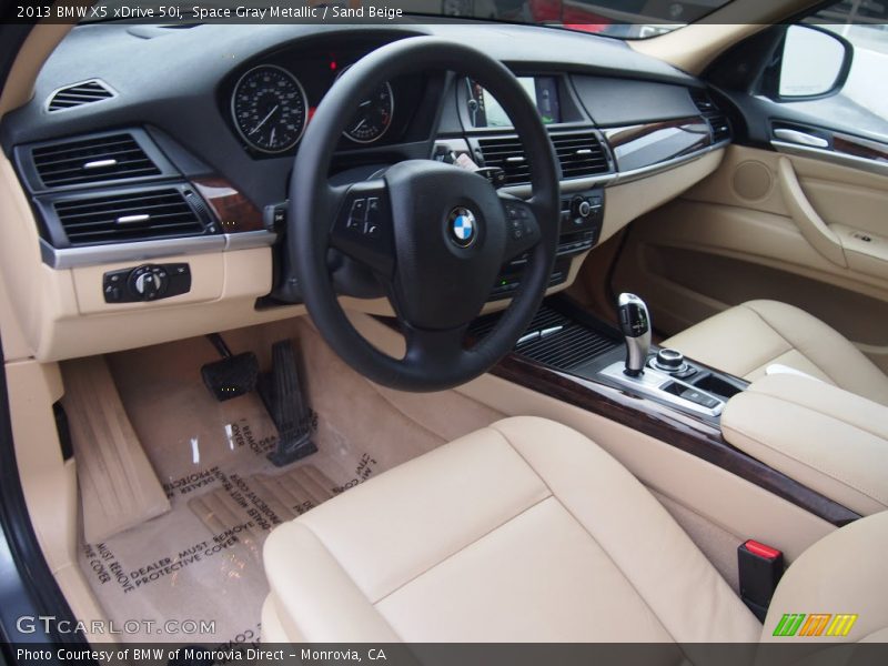 Space Gray Metallic / Sand Beige 2013 BMW X5 xDrive 50i