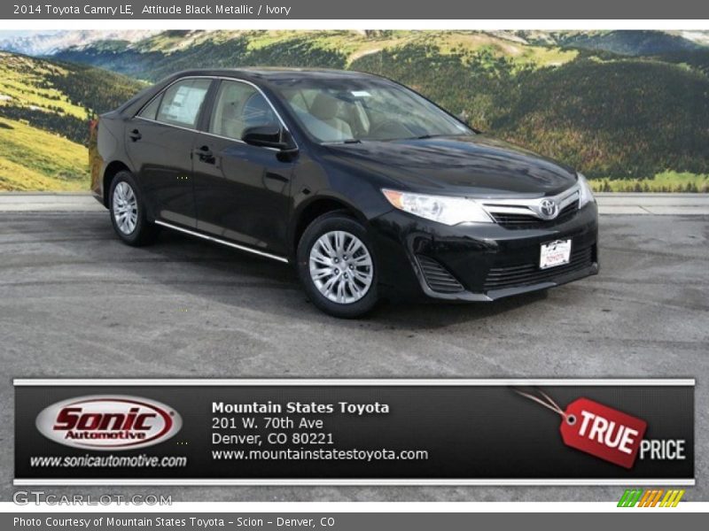 Attitude Black Metallic / Ivory 2014 Toyota Camry LE