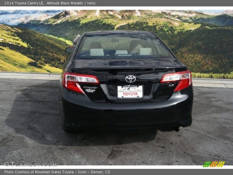 Attitude Black Metallic / Ivory 2014 Toyota Camry LE