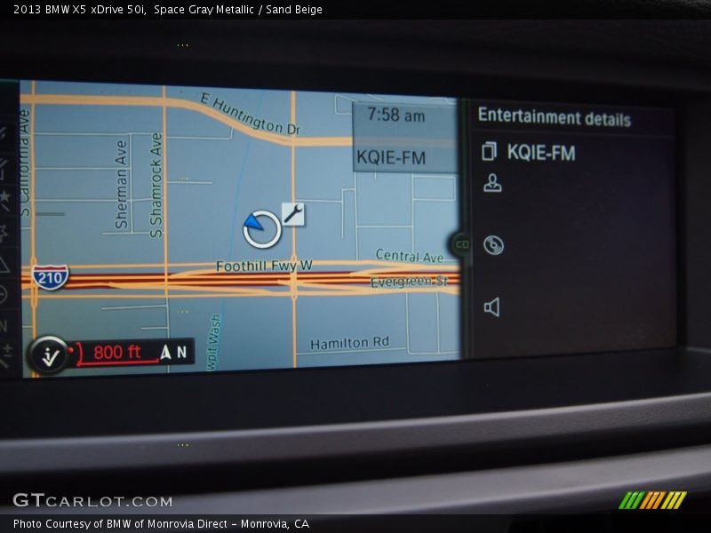 Space Gray Metallic / Sand Beige 2013 BMW X5 xDrive 50i