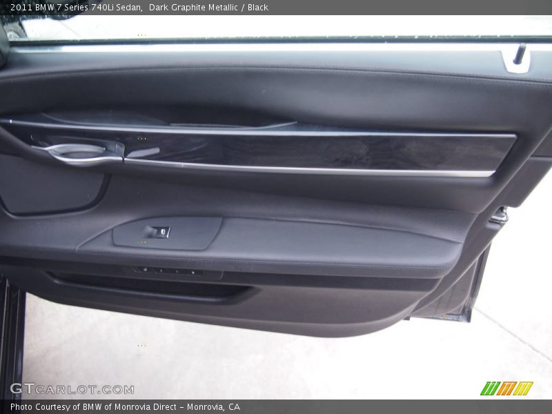 Dark Graphite Metallic / Black 2011 BMW 7 Series 740Li Sedan